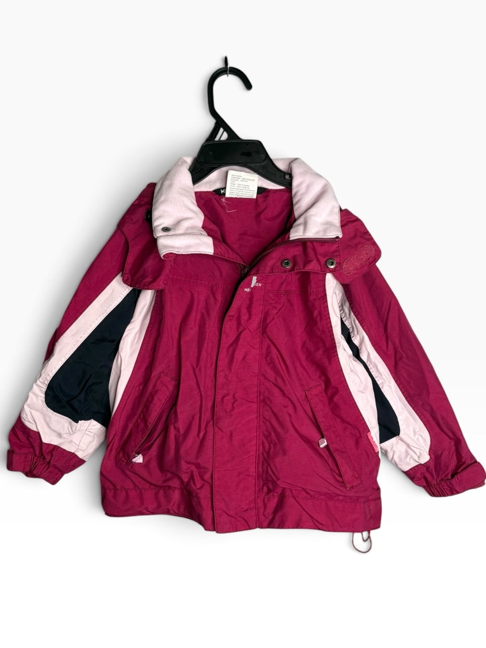 Helly Hansen girls Pink Raincoat size 3